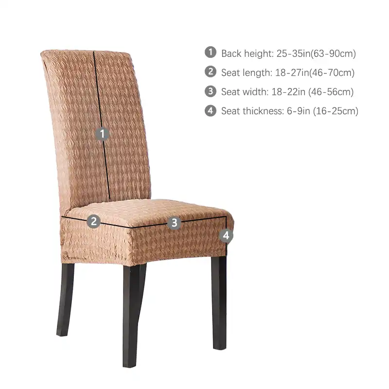 Elastik Sandalye Kilifi Uzun Boylu Sirtli Sandalye Kapitone Kati Renk Strec Koltuk Slipcovers Yemek Odasi Dugun Noel Partisi Aliexpress