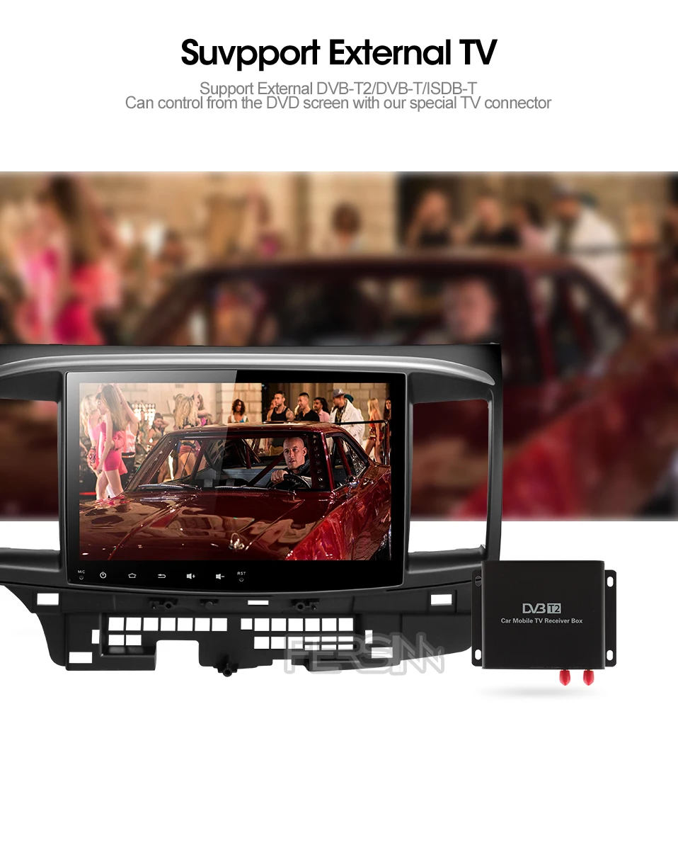 Best Fersinny CYS1060 2G Octa Core Android 9.0 for Mitsubishi Lancer stereo multimedia GPS Radio car dvd gps player stereo gps 6