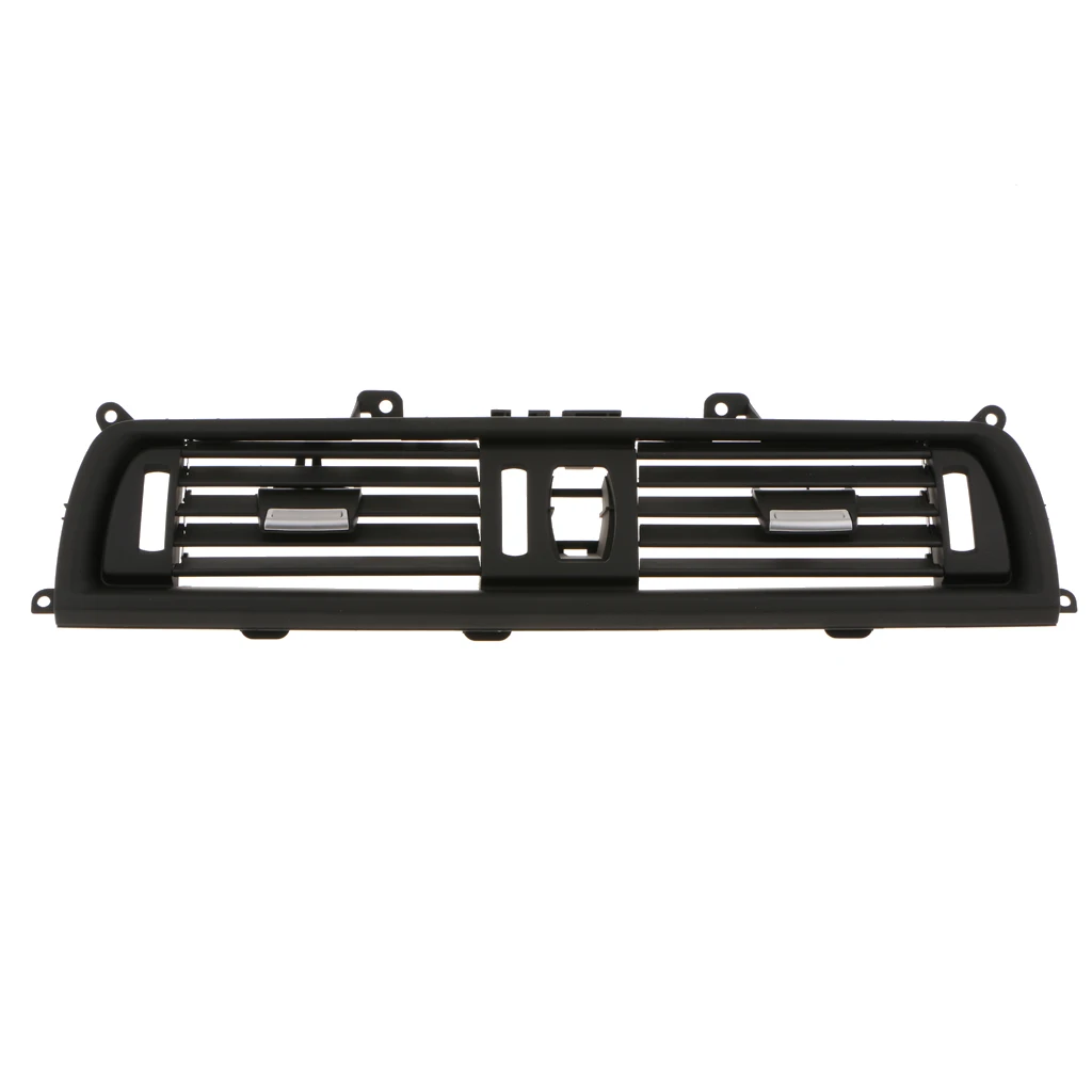 Auto Replacement Front Console Grill Dash AC Air Vent for 2010-2017 BMW 5 Series  Black