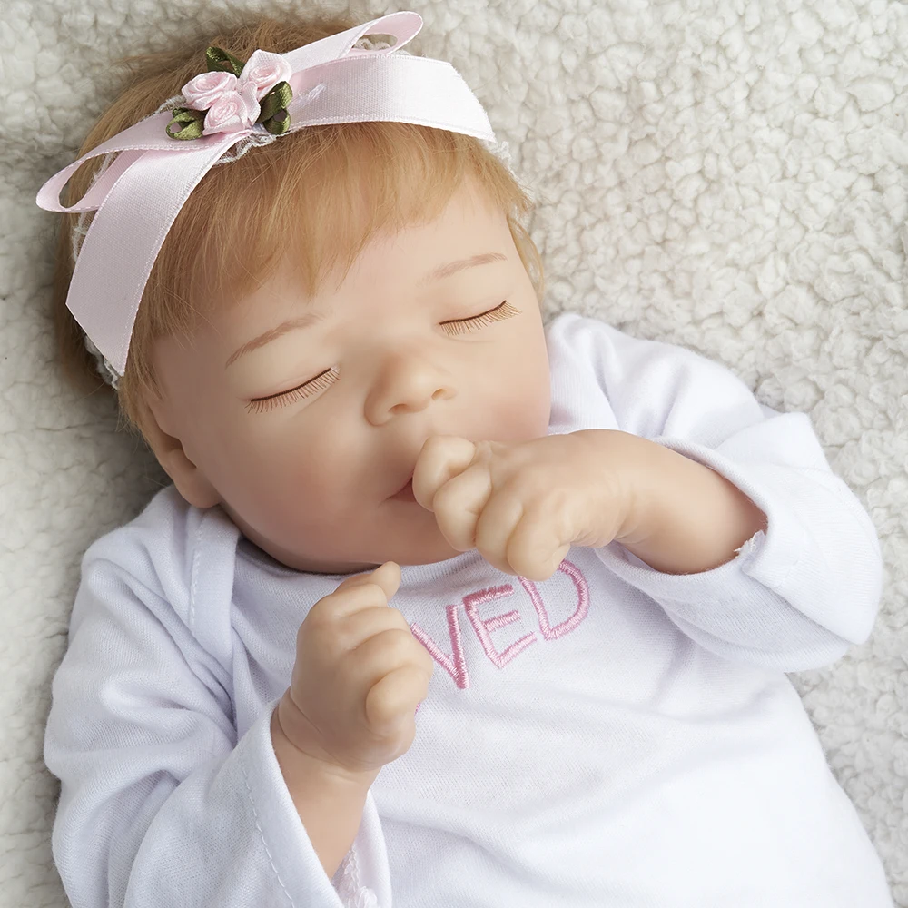 ADFO 17 дюймов Reborn Bebe реалистичные куклы новорожденных спальный Даррена живая кукла