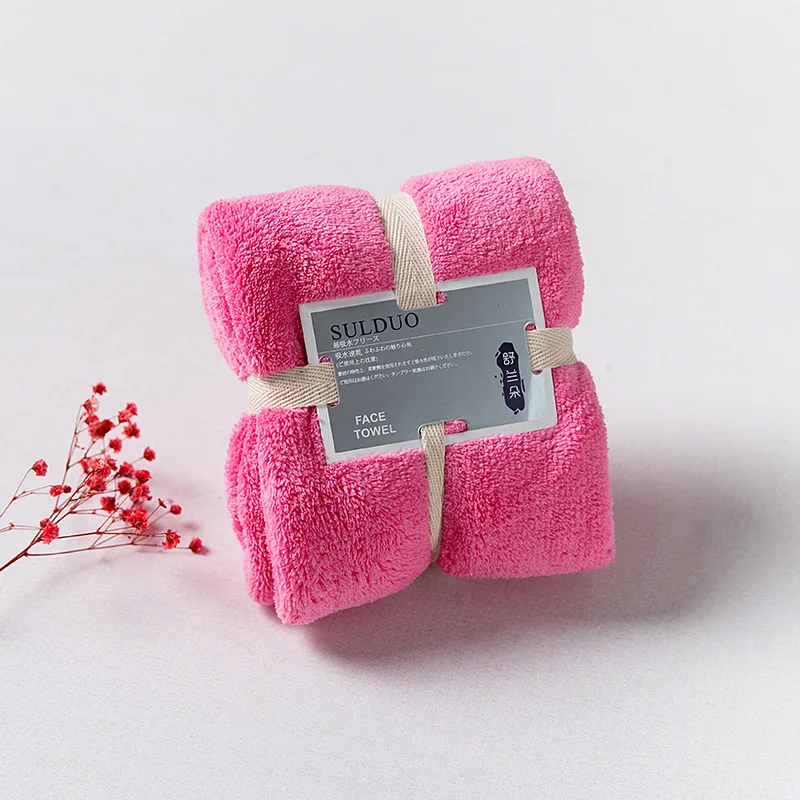 hot pink Супер впитывающее водопоглощающее быстросохнущее Коралловое флисовое полотенце для взрослых и детей, для дома, путешествий, отеля, полотенце s, одноцветное, 36x80 см - Цвет: hot pink