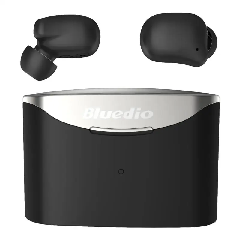 Online Bluetooth inalámbrico 5,0 auriculares TWS auriculares Bluedio t elf 2 impermeable deportes en la oreja auriculares con caja de carga