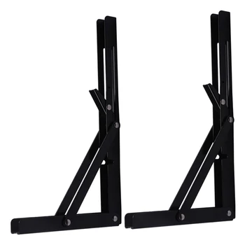 

Folding Rack Bracket-Heavy Metal Folding Rack, Suitable for Bench Tables, Hinged Wall-Mounted Space-Saving Diy Rack