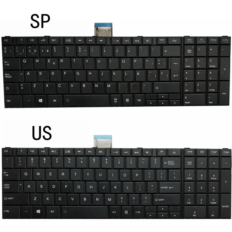 Новая клавиатура для ноутбука Toshiba Satellite C850 C855D C850D C855 C870 C870D C875 C875D L870 L870D L875 L875D L850