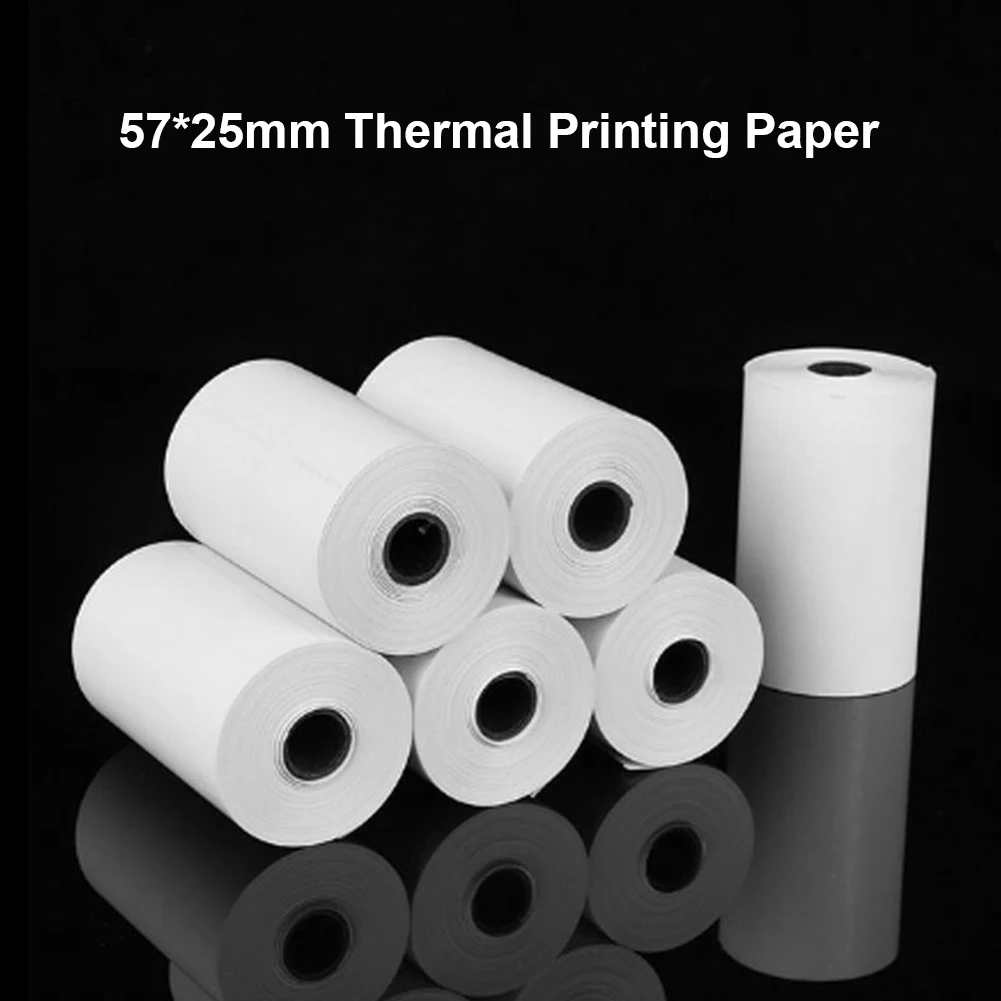 Термопринтер 5 рулонов бумага для мгновенной печати этикеток фотопринтера