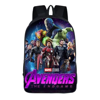 

Superhero Avengers Infinity War Anime Kids School Bags Backpack for Teen Boys Casual Children School Bag Student Bag