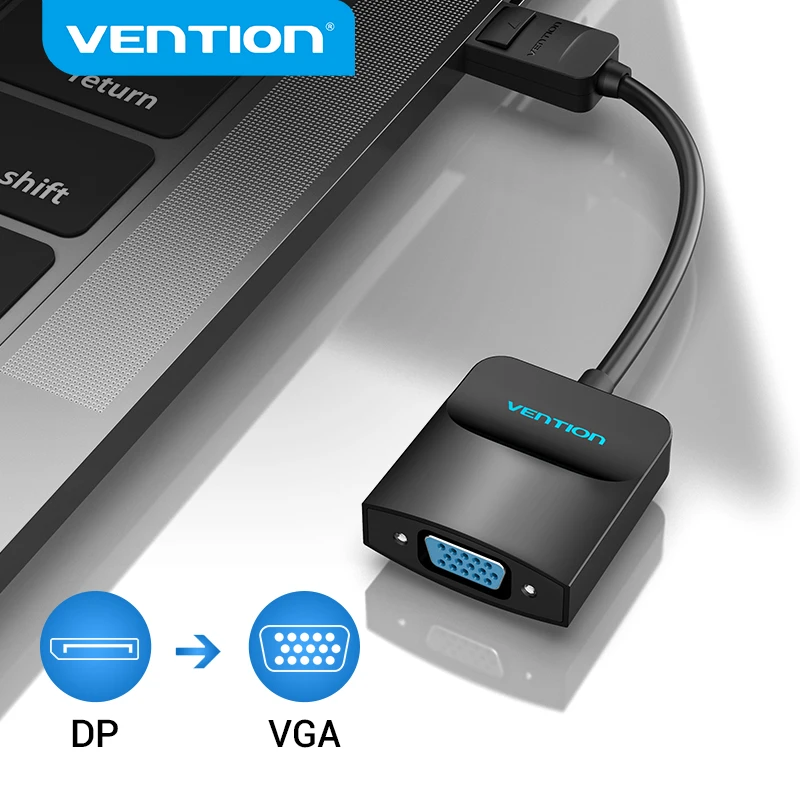 Vention Display port to VGA Adapter 1080P Port Male Female конвертер для проектора HDTV Monitor DP Adapter|displayport