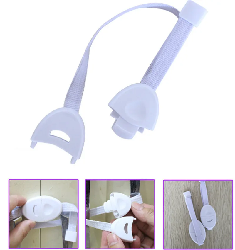 Baby Safety Furniture Locks Kids Protection Cupboard Cabinet Fridge Door Lock 2Pcs/set