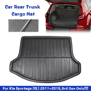 

Car Cargo Liner Boot Tray Rear Trunk Cover Matt Mat Floor Carpet Kick Pad Mud Non-slip Anti Dust For KIA Sportage R SL 2011-2015