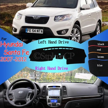 

Carpet Dashboard Cover Pad Protective Pad Dashmat Avoid Light Pad for Hyundai Santa Fe 2007 2008 2009 2010 2011 2012 Anti-Slip
