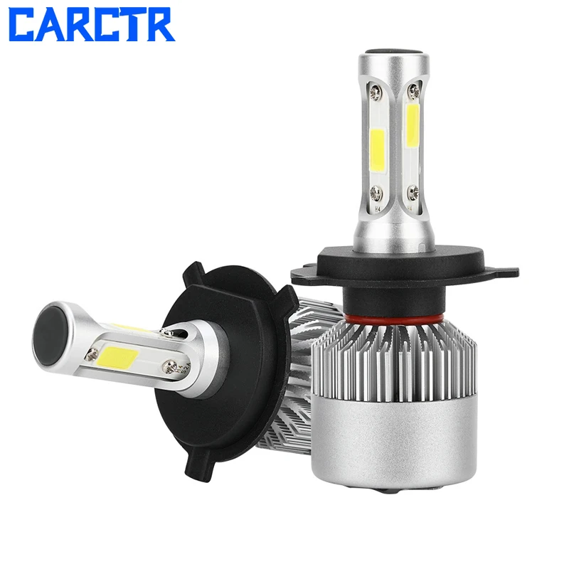 CARCTR 2 шт. H4 светодиодный светильник для автомобиля H11 HB2 H16 9003 9005 HB3 H10 H13 HB4 H1 H3 H7