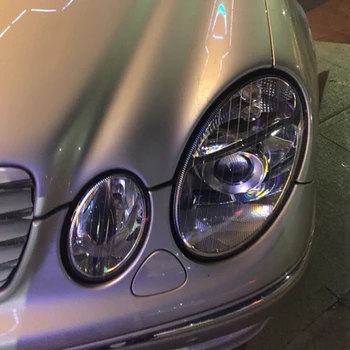 

2pcs Transparent Car Headlight Shell Headlamp Shell Cover Lampshade Car Styling Accessories for Benz W211 E300 E Class 2002-2008