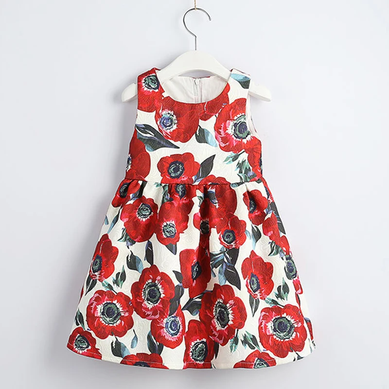 Beenira Girls Clothes 2021 New European And American Style Children Sleeveless Colorful Stripes Dress Design Kids Dresses | Детская