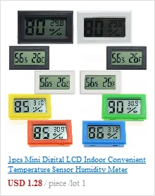 Junejour Многофункциональный термометр гигрометр автоматический электронный Температура Влажность мониторы часы большой ЖК-экран
