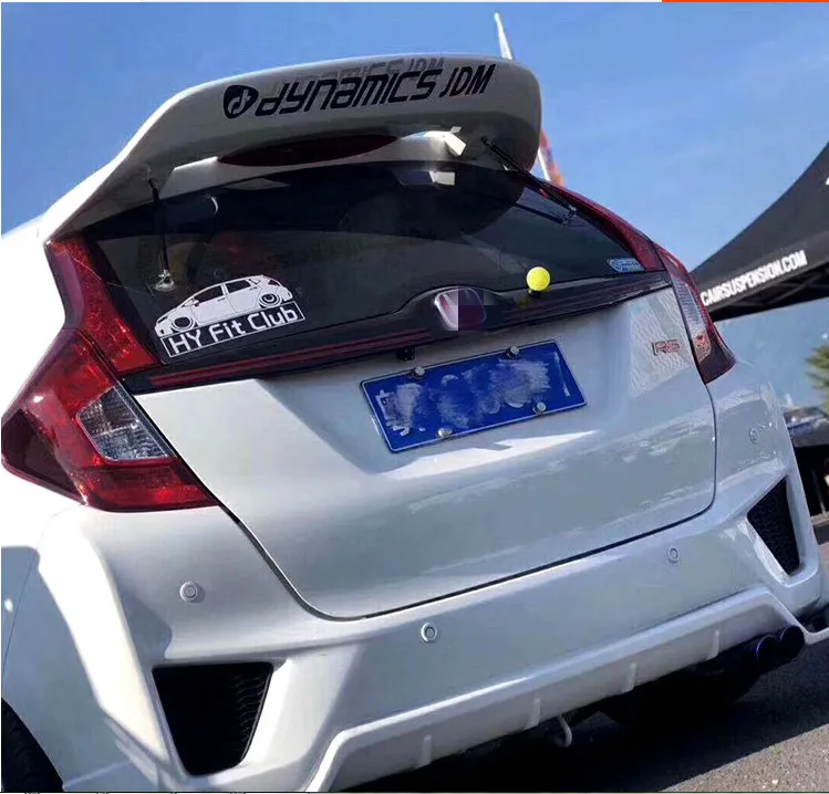 ForHondaJazzFitSpoilerhatchbackJDMgk5STYLEABSMaterialCar