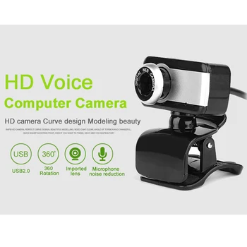 

USB Web Cam HD 480P Webcam 5 Megapixel Web Camera with HD Microphone MIC for Skype for TV Rotatable Computer Camera