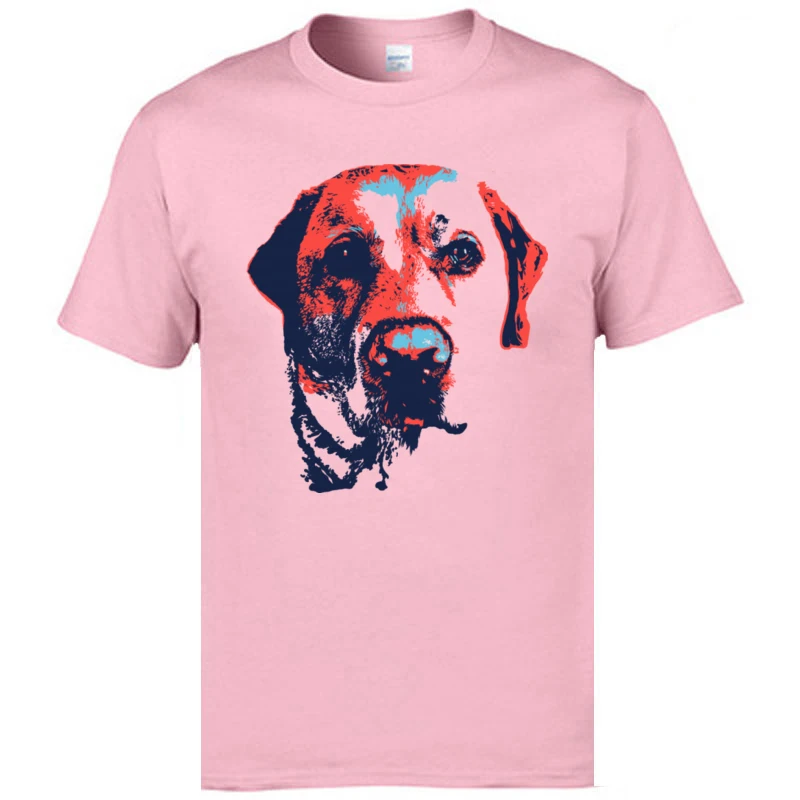 New Design Patriotic_Labrador_2445 Street Short Sleeve T-Shirt Summer O Neck 100% Cotton Tops & Tees for Boys T Shirt Printed Patriotic_Labrador_2445 pink