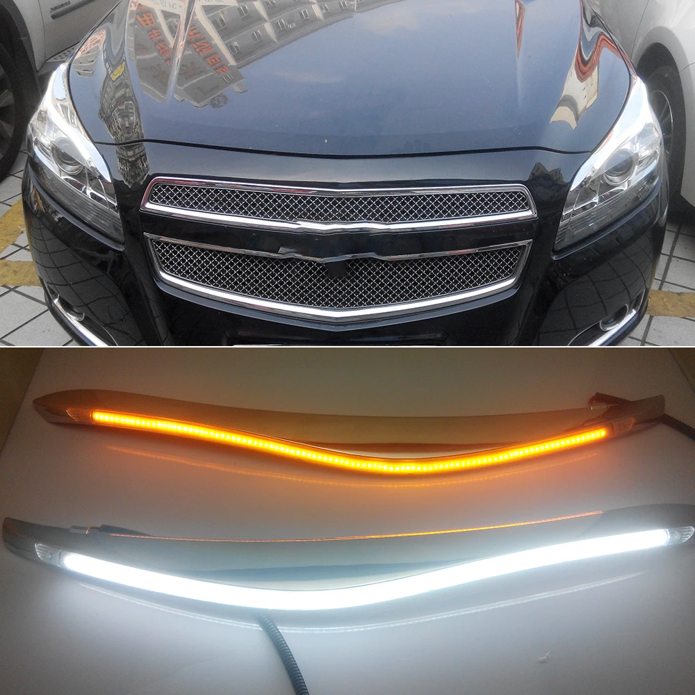 Автомобильная фара светодиодные дневные ходовые огни DRL с желтым указателем
