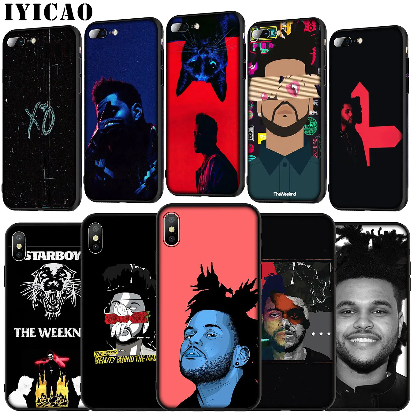Мягкий силиконовый чехол Weeknd singer для iPhone 11 Pro XR X XS Max 6 6S 7 8 Plus 5 5S SE |