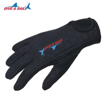 

DIVE&SAIL Winter Warm 1.5mm Neoprene Anti-scratch Scuba Dive Swim Gloves with Nylon Tape for Swimming Diving Surfing Snorkeling