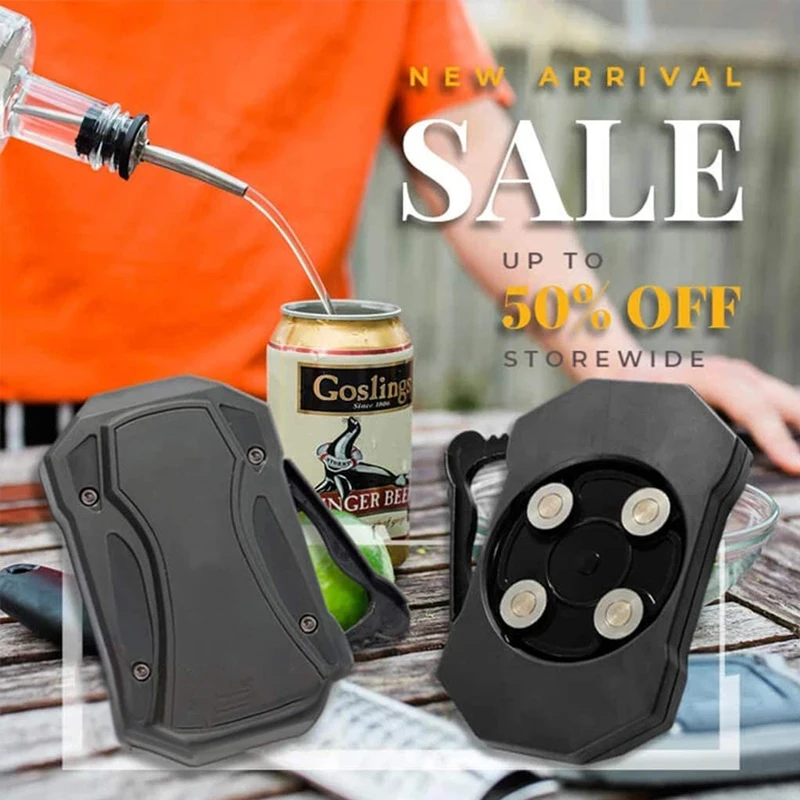 

Hot!!! Go Swing Topless Can Opener Manual Can Opener Bottle Opener Kitchen Bar Tool Jar Opener Gadget Portable Beer Opener Tools