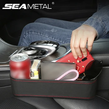 

2pcs Car Seat Gap Storage Box Universal Left/Right Side Organizer Box for Pocket Organizer Phone Holder Car Interior Accessories