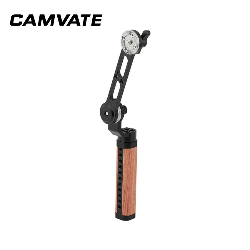 

CAMVATE Adjustable Wooden Handgrip & Extension Arm With Rosette Style Connection Joint (Either Side) C2337