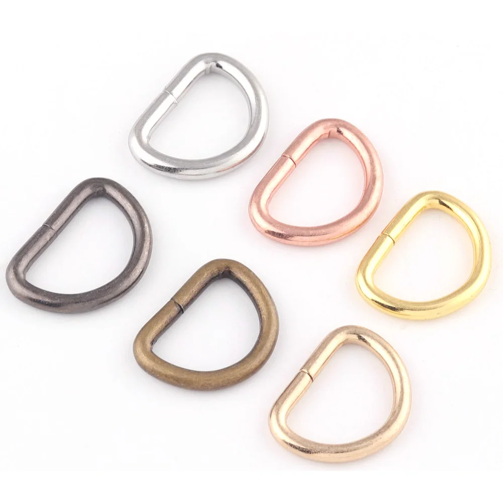 Pack De 10 Anillos En D Con Cierre De Tornillo - Ganchos De