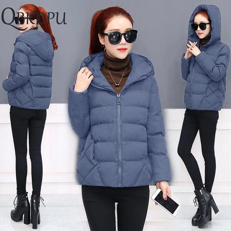 

2019 New Women Winter Puffer Jacket Ultra-light Coat Fashion Casual Loose Outerwear Short Female Padded Parkas Plus Size M-5xl