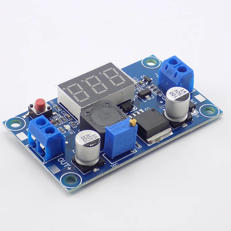 LM2596 Высокое качество DC 4,0~ 40 до 1,25-37 в с светодиодный вольтметр 2A Регулируемый регулятор напряжения понижающий модуль преобразователя питания