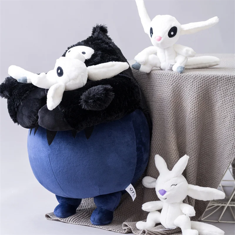 1/2pcs Ori and the Blind Forest Plush Toy Naru Plushie Figure Stuffed Animal Cartoon Rabbit Soft Doll Gift for Kids Fan Birthday dvotinst newborn photography props giraffe hat doll 2pcs set crochet knit fotografia accessories studio shoot photo shower gift