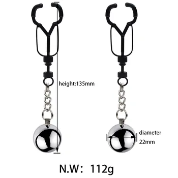 Bdsm Bondage Adults Games Sex Toys of Clamp Nipple Sexy Accessories with Metal Ball for Men Women Gay Fetish Breast Stimulation 4