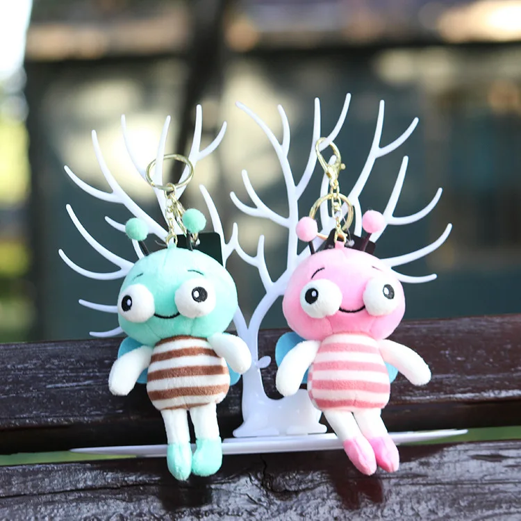 

new Cute cartoon Bulging bee Exquisite Pendant soft Soothing doll fashion decorate creative Keychain chriamtse sweet gift