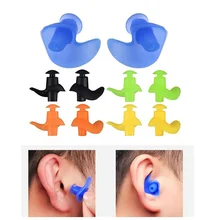 Silicone Earplug Dust-Proof Ear Environmental Sport Waterproof Soft Swimming Earplugs Plugs Diving Water Sports Pool Accessories