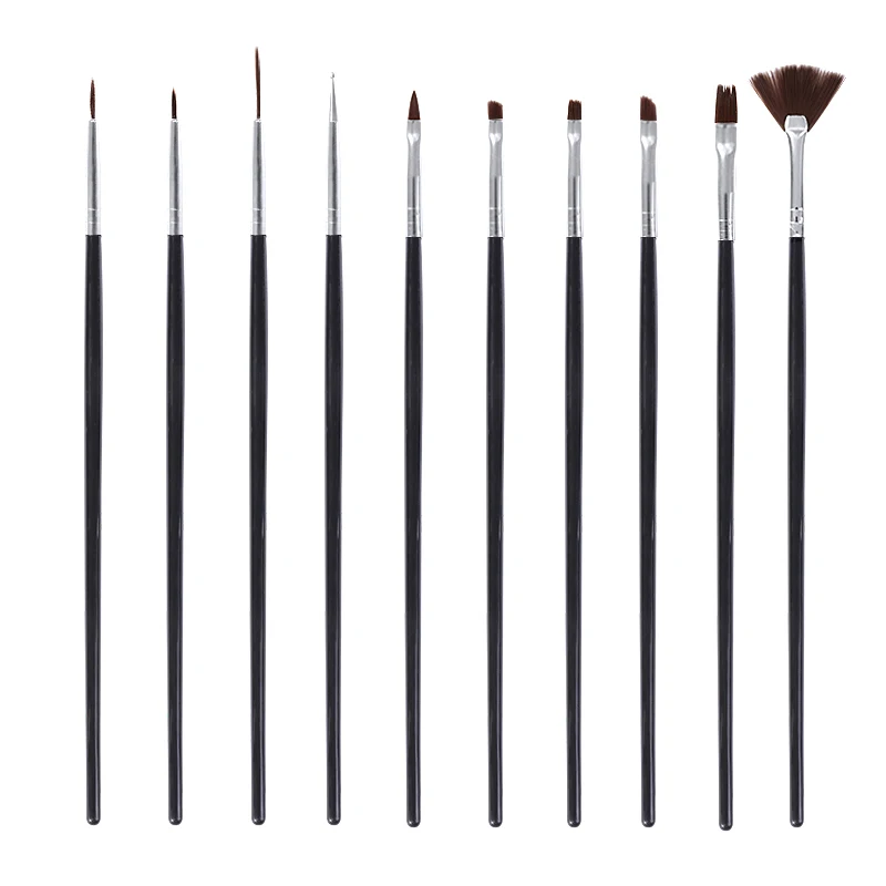 Nail Brush Set UV Gel Brush Liner Painting Pen Acrylic Drawing Brush for Nails Gradient Rhinestone Handle Manicure Nail Art Tool - Цвет: K3563