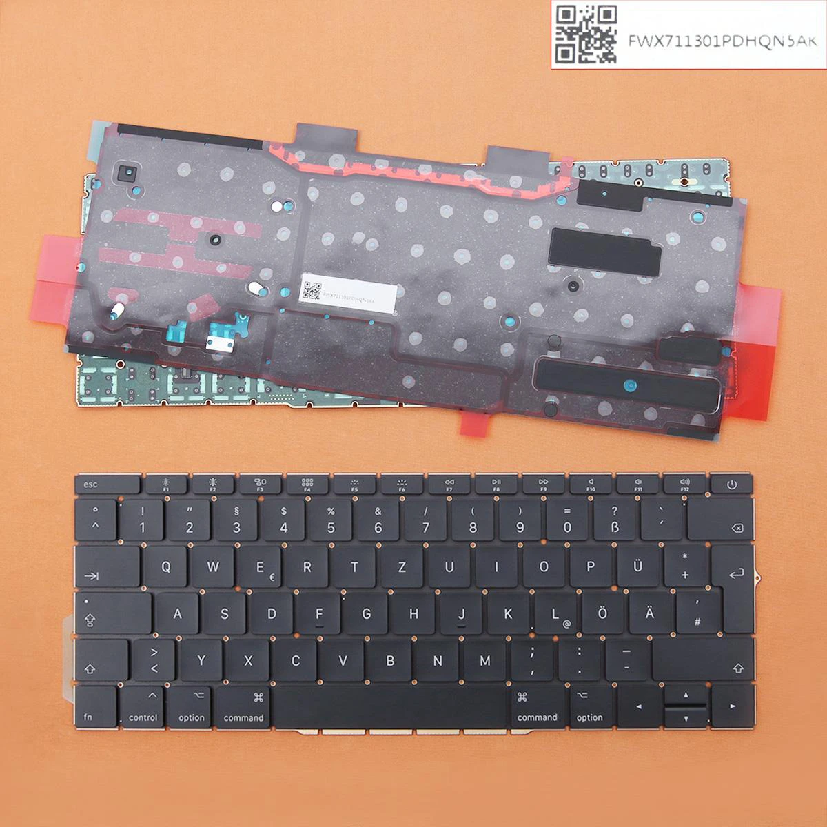 

GR/German Keyboard Laptop for Apple MacBook Pro 13.3" A1708 Black (With Backlit Board) Laptop Keyboards With