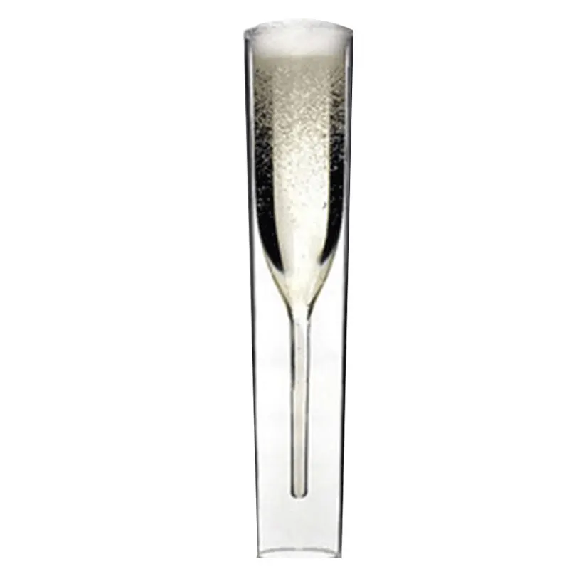 2/3/5pcs Luxury Flutes Double-layer Champagne Glass Innovative Transparent Clear Wine XHC88 | Дом и сад
