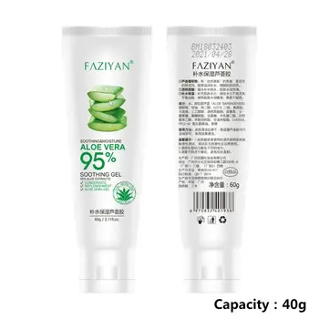 

60g Aloe Vera Gel Diy Hand Sanitizer Skin Care Face Cream Hyaluronic Acid Anti Winkle Whitening Moisturizing