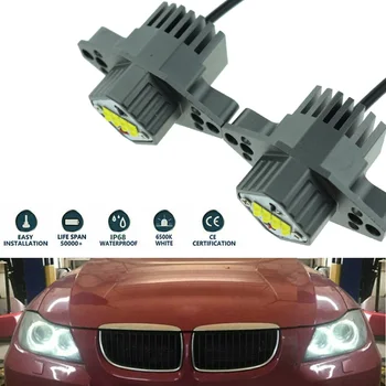 

Set Angel Eye Lights 8-LED Halo Ring For BMW E90 E91 Parts White Waterproof