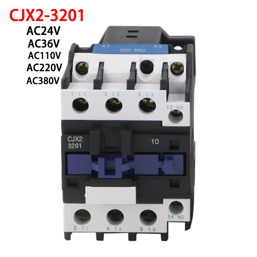 LC1D контактор переменного тока CJX2-3201 32A NC 3-фазный DIN рейка крепление Электрический Мощность контактор переменного тока 24V 36V 110V 220V 380V