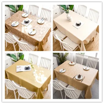 

PVC waterproof tablecloth soft kitchen table mat pattern anti scald rectangular tablecloth outdoor party cover