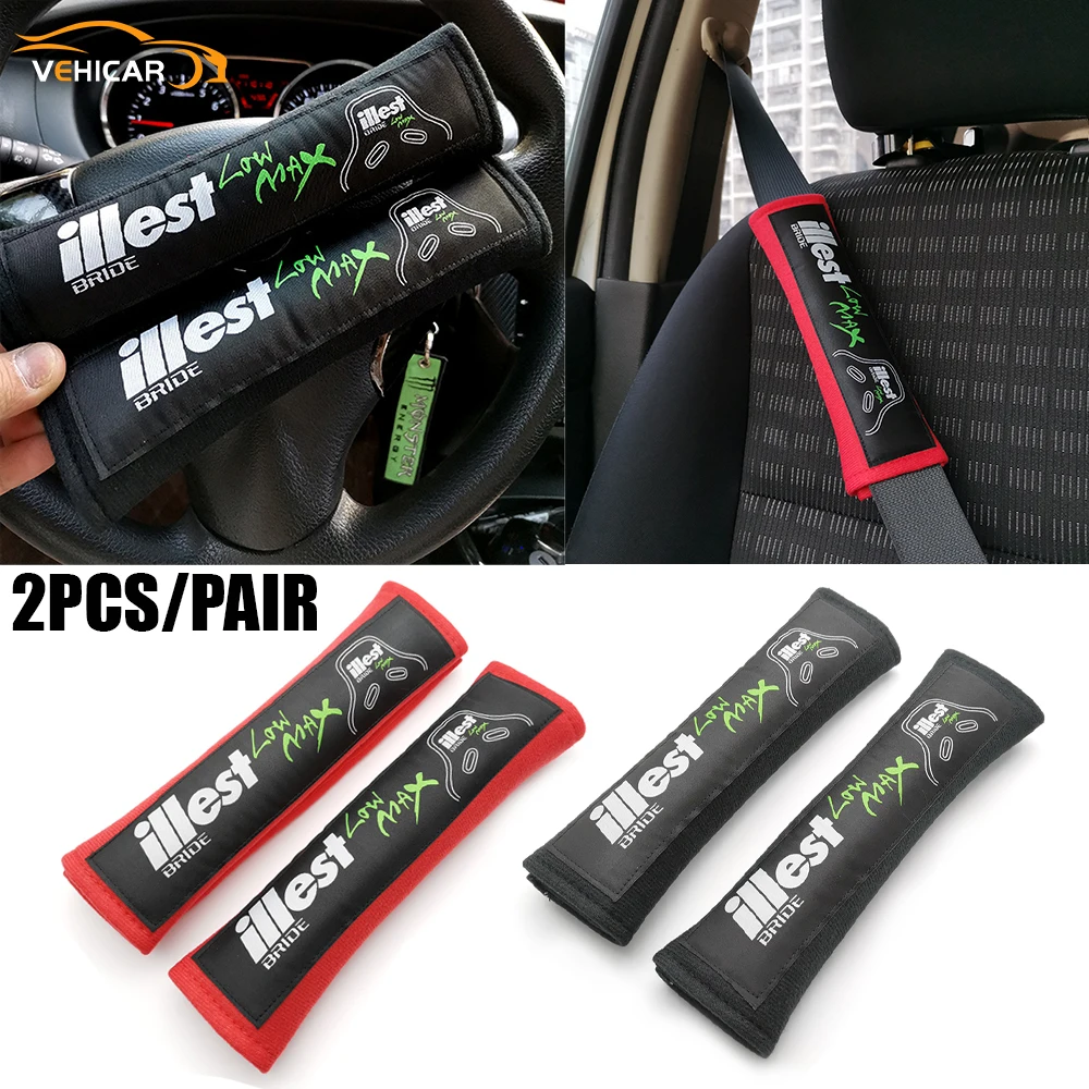 A Pair 2PCS ?? Initial D JDM Seat Belt Pad Seat Belt Cushion JDM Racing