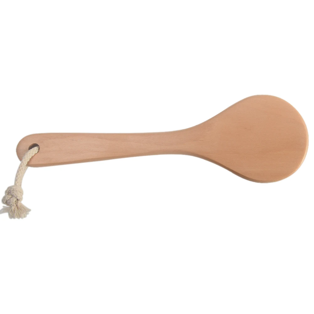 Bath Body Brush Boar Bristles Exfoliating Body Massager with Long Wooden Handle for Dry Brushing and Shower Feature