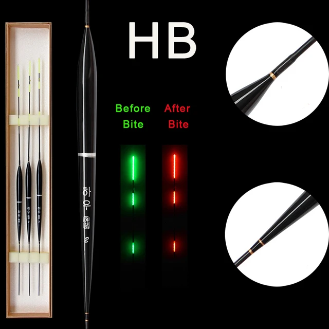 Smart Fishing Float Bite Alarm Fish Bait LED Light Color Change Automatic Night Electronic Changing Buoy With CR425 Battery B