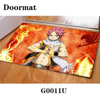 

Free Shipping Custom FAIRY TAIL DoorMat Art Pattern Printed Carpet Floor Hall Bedroom Cool Pad Fashion Rug SQ0626