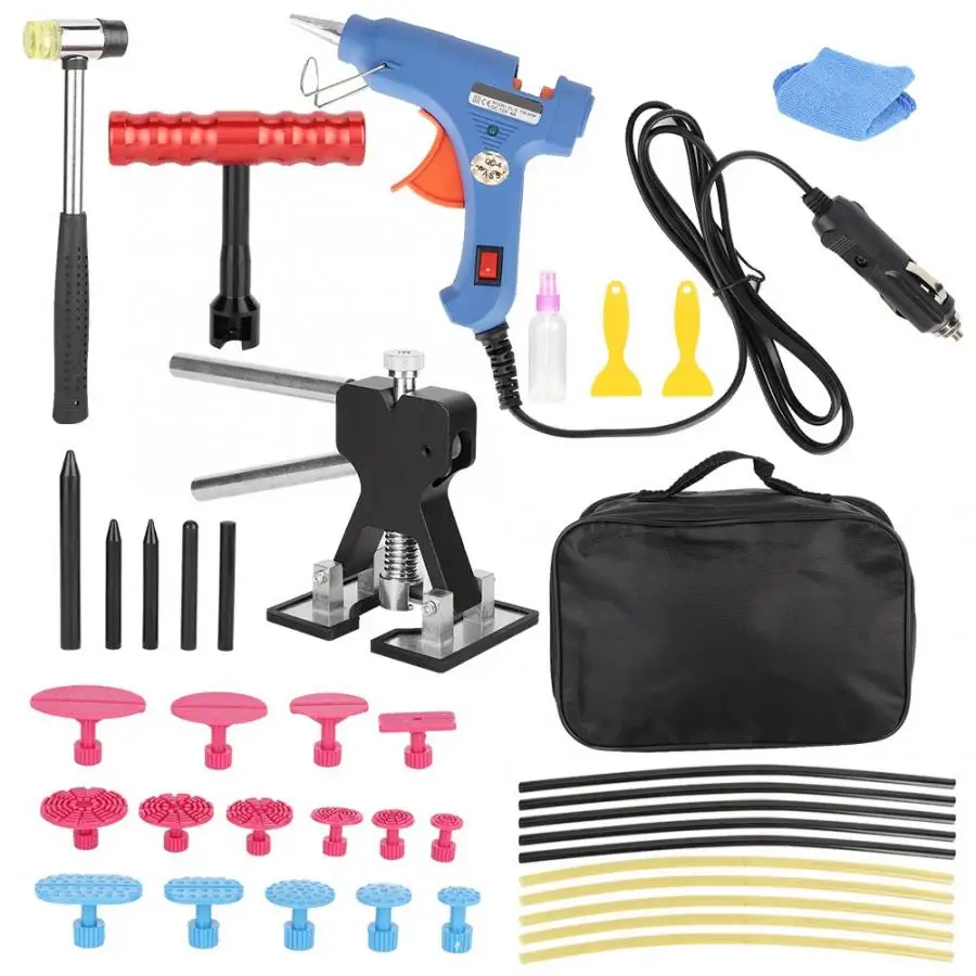 

removing dents 39pcs/Set 12V Car Charger Glue Gun Paint Dent Repair Removal Tool Puller Car Repair Tool