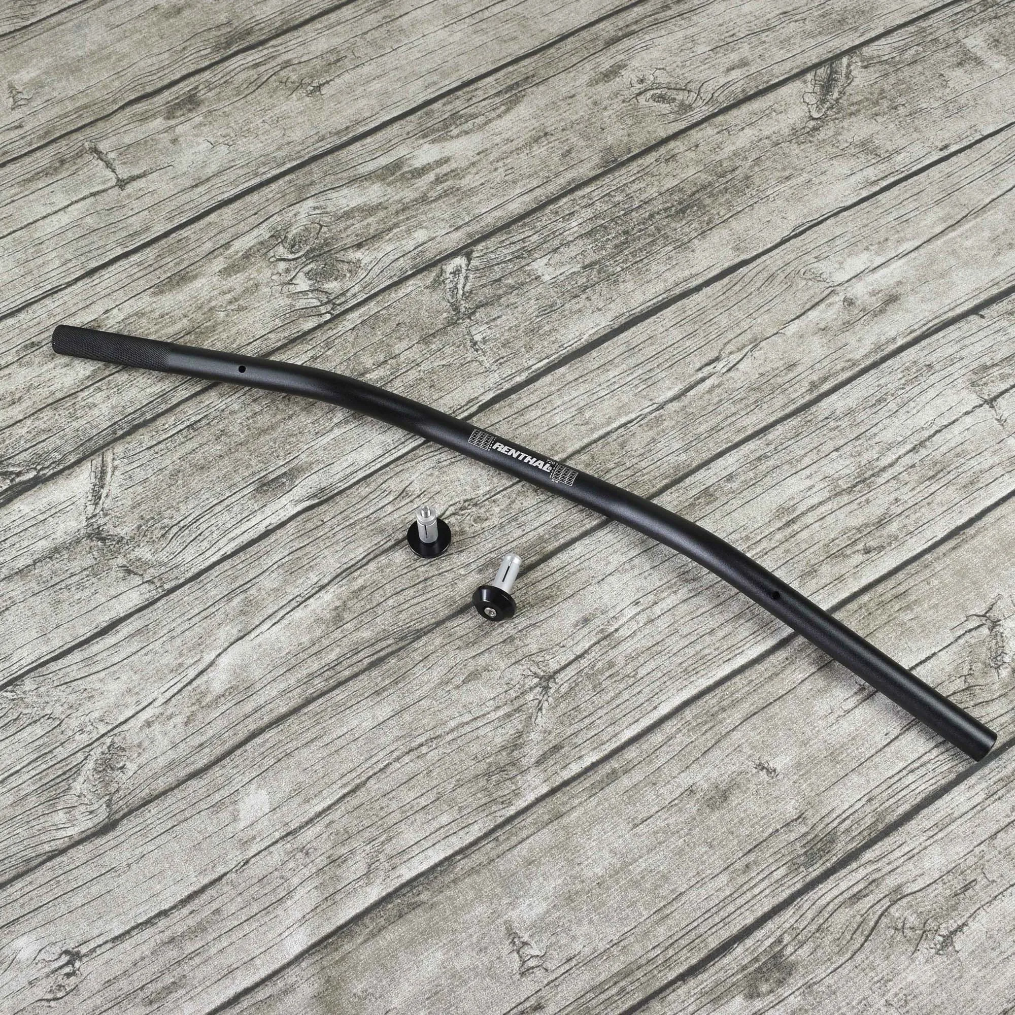 Black with bar ends Универсальный для мотоцикла Renthal 22 мм Руль с ЧПУ руль из алюминиевого сплава 7/8 дюймов руль manillar de la motocicleta - Цвет: Black with bar ends