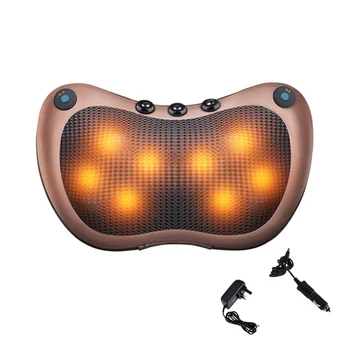 

Head Neck Massager Car Home Cervical Shiatsu Massage Neck Back Waist Body Electric Multifunctional Massage Pillow Cushion Relax