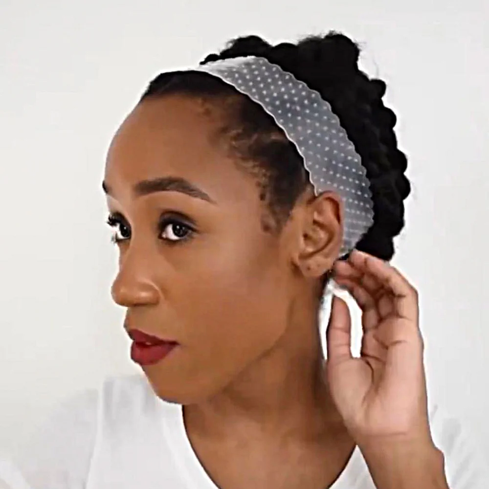 

2020 New Women's Quality Transparent Silicone Headband for Wear Wig Soft Stealth Drop-shaped Hair Band