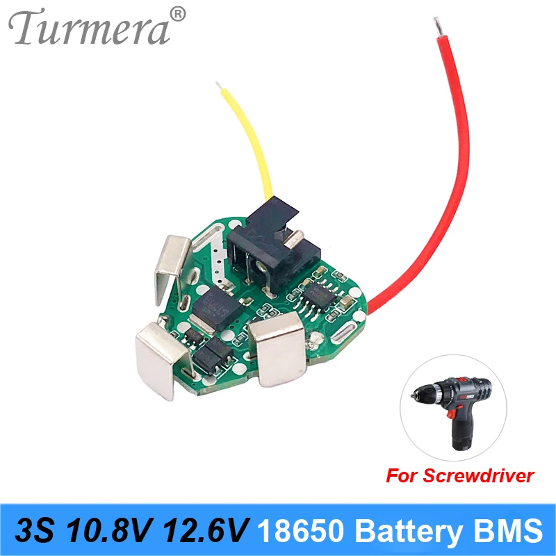 

3S 12.6V 10.8V 18650 Lithium Battery BMS Protection Board Circuit Module for Screwdriver Battery 12V 3s Packs BMS Use Turmera DE